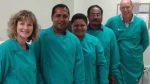 L-R: Sharon-Kenepuru Hospital, Ravendra-Fiji, Asena-Fiji, Tekaibeti-Kiribati, Russell-PPTC